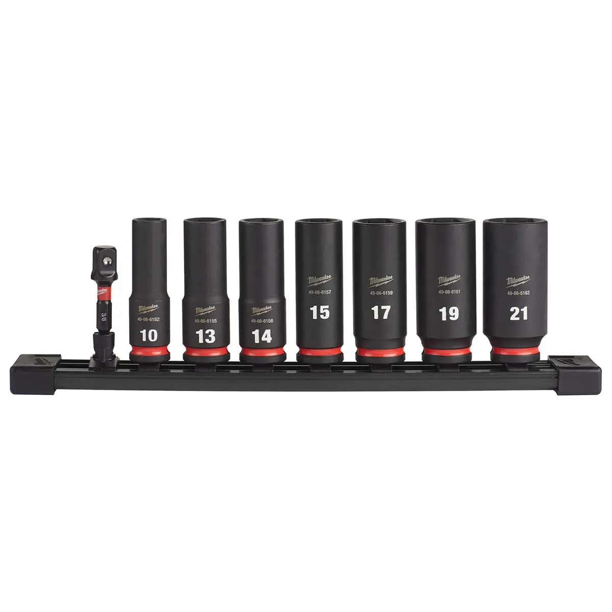 Milwaukee Tool 8PC SHOCKWAVE Impact Duty 3/8" Drive Metric Deep 6 Point Socket Set