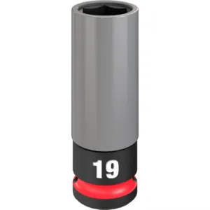 Milwaukee Tool SHOCKWAVE Impact Duty 1/2 Drive 19MM Metric Lug Nut Wheel Socket