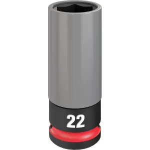 Milwaukee Tool SHOCKWAVE Impact Duty 1/2 Drive 22MM Metric Lug Nut Wheel Socket