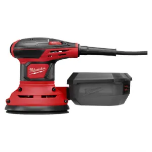 Milwaukee Tool 5" Corded Random Orbit Palm Sander (7,000-12,000 Opm) Bag Kit