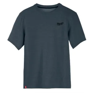 Milwaukee Tool HYBRID WORK TEE - SS BLUE L