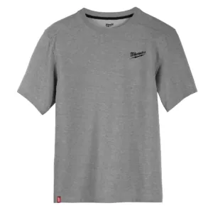 Milwaukee Tool HYBRID WORK TEE - SS GRAY M