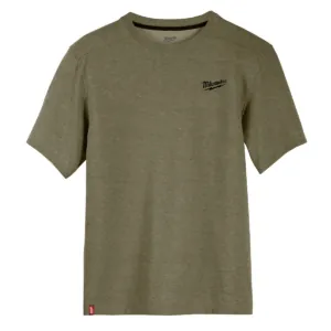 Milwaukee Tool HYBRID WORK TEE - SS GREEN 3X