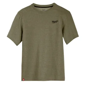 Milwaukee Tool HYBRID WORK TEE - SS GREEN M