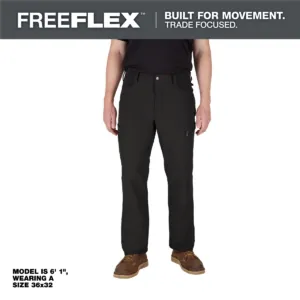 Milwaukee Tool FREEFLEX Tech Pants - Black 40 X 34