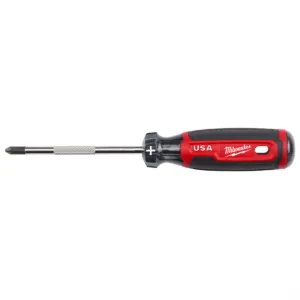 Milwaukee Tool #2 Phillips 4" Cushion Grip Screwdriver (USA)