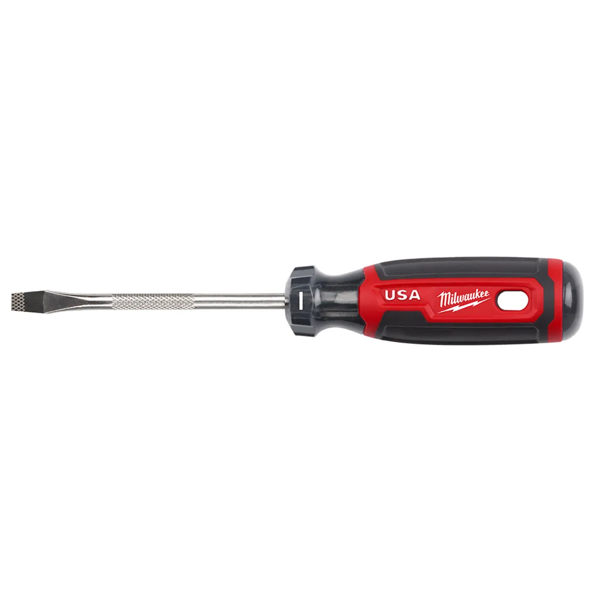 Milwaukee Tool 1/4" Slotted 4" Cushion Grip Screwdriver (USA)