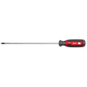 Milwaukee Tool 3/16" Cabinet 8" Cushion Grip Screwdriver (USA)