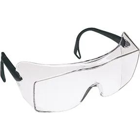 3M OX Protective Eyewear 2000 12166-00000-20 Clear Anti-Fog Lens Black Secure Grip Temple 20 EA/CS