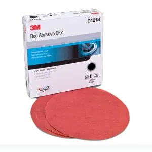 SANDING DISC RED HOOKIT 6IN DISC P400 50 BOX