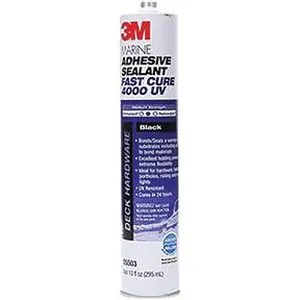 3M Marine Adhesive Sealant 4000 UV, Black, 295 ml Cartridge