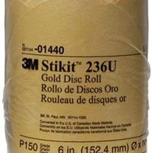 DISC 6" P150 GOLD PSA 175/ROLL