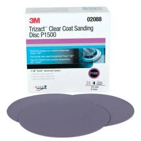 SANDING DISC TRIZACT HOOKIT 1500G CLEAR COAT