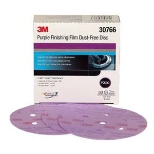 PURPLE FINISHING FILM HOOKIT 6IN P2000 50/BOX