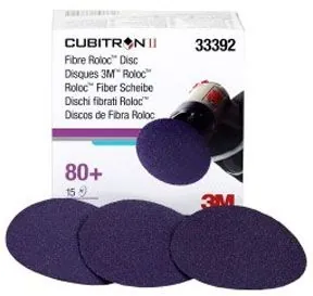 3 Cubitron II Fibre Roloc 80+ Grade Disc