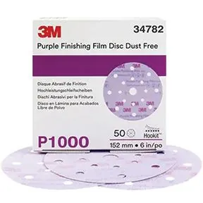 ABRASIVE DISC 6IN P1000 HOOKIT D/F 50BX 260L