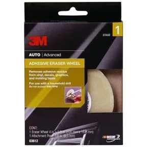 WHEEL ERASER STRIPE OFF 4 IN X 5/8 IN BEIGE