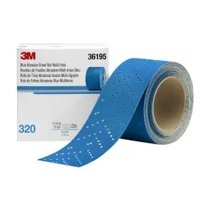 Hookit Blue Roll Multi hole 2.75 x 13 yd 320G