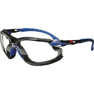 3M Safety Glasses 1000-Ser S1101SGAF-KT Kt Foam Strap Blck/Blu Clr Scotchgrd Anti-fog lens 20 EA/CS