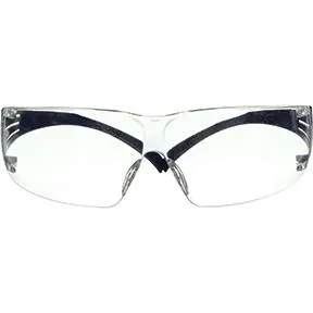 3M 200 Series SF201SGAF-BLU Blue Temples Clear Scotchgard Anti-Fog Lens 20 ea/Case
