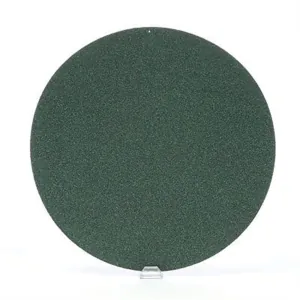 3M Green Corps 00521 255U Series Abrasive Disc, 8 in Dia, 80 Grit, Hook and Loop, Green