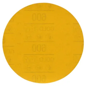 3M Hookit Gold Abrasive Disc 09260, 600, 6-inch (150mm), No Hole
