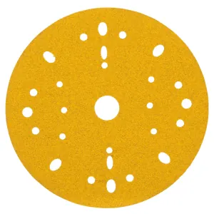3M Hookit Gold Abrasive Disc 09281, 80D, 6-inch (150mm), Dust-Free