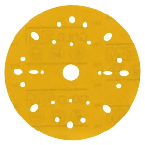 3M Hookit Gold Abrasive Disc 09291, 800, 6-inch (150mm), Dust-Free