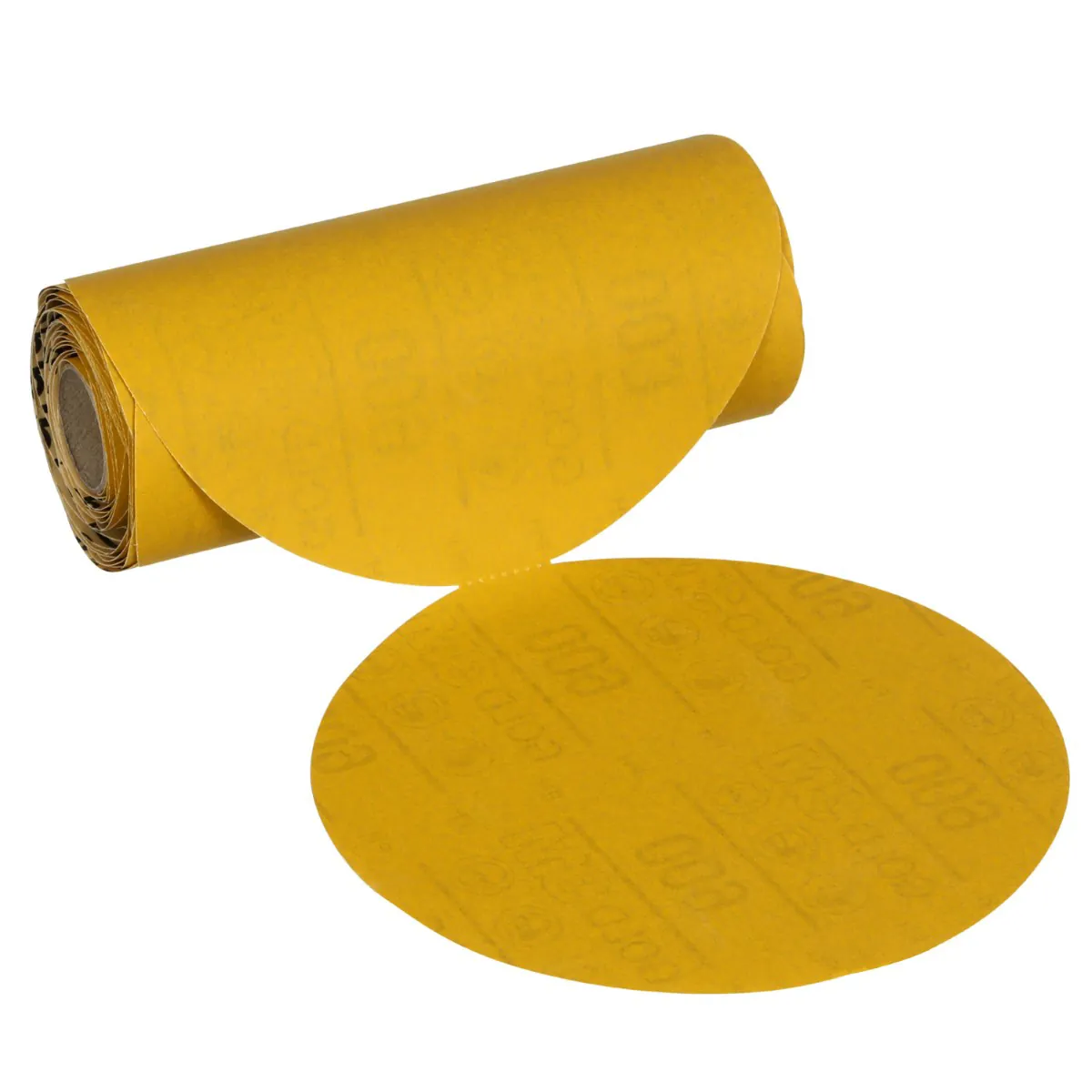3M Stikit Gold Abrasive Disc Roll 09319, 500, 6-inch (150mm), No Hole
