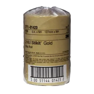3M GOLD DISC ROLLS STIKIT P220 5IN 175/ROLL