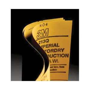 3M Wetordry 02042 213Q Series Abrasive Sheet, 9 in W x 11 in L, P240 Grit, Medium Grade, Black, Wet/Dry