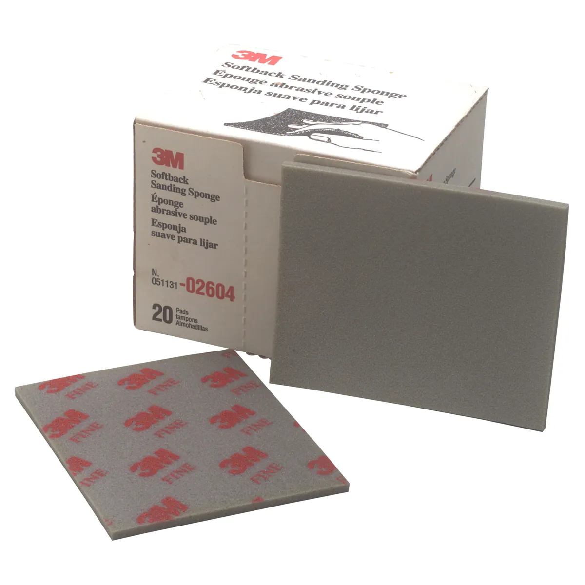 3M SPONGE SHEETS SOFTBACK 4-1/2"X5-1/2" FINE 20/BX
