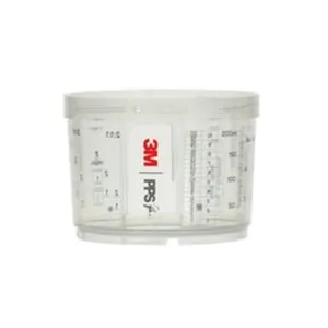 3M PPS 26115 Series 2.0 Mini Hard Cup, 200 mL, Use With: Quarter-Turn 2.0 Lid Locking System