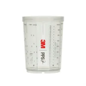 3M PPS 26122 Series 2.0 MIDI Hard Cup, 400 mL, Use With: Quarter-Turn 2.0 Lid Locking System