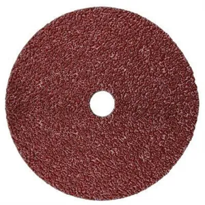 3M Cubitron II 27403 982C Series Coated Fiber Disc, 9-1/8 in Dia, 36+ Grit, Very Coarse Grade, 6600 rpm, Maroon