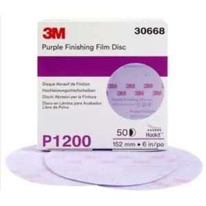 3M Hookit Abrasive Disc 260L 6" P1200 50 pack