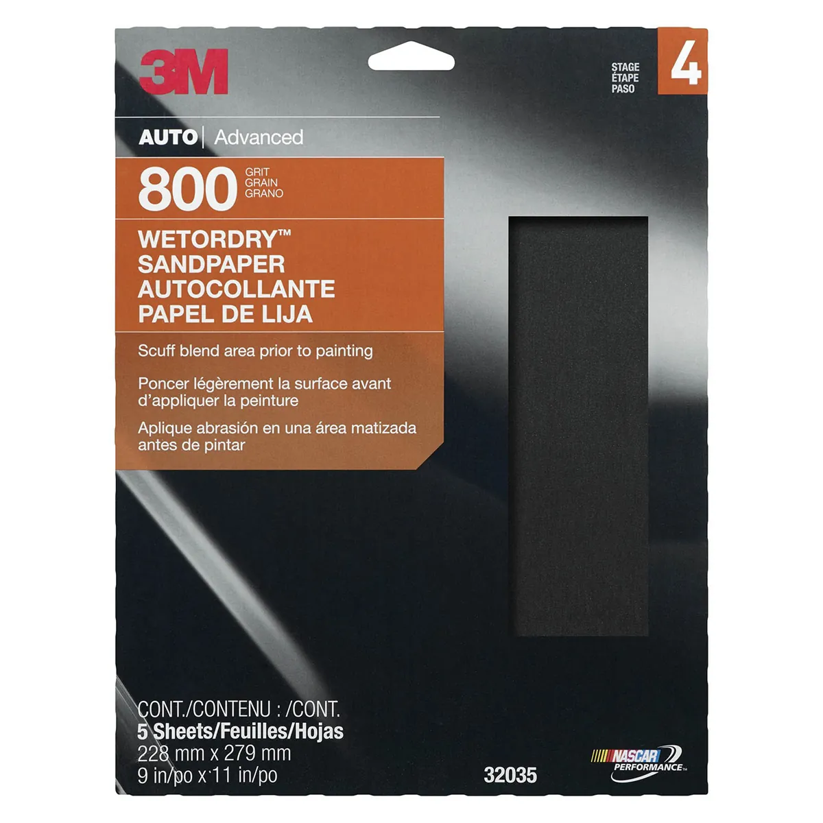 3M PAPER SHEETS-WETORDRY 9"X 11" P800 5/PK 10PK/CS