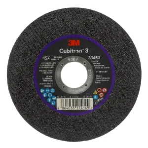 3M Cubitron 3 Cut-Off Wheel 33463 115 mm x 1 mm x 22.23 mm 5 Wheels/PK 6 PK/CS