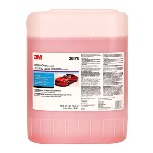 3M 38378 Car Wash Soap, 5 gal, Pink, Liquid