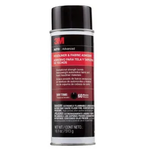 3M 38808 Headliner and Fabric Adhesive, 18.1 oz Aerosol Can, Aerosol, Transparent, 30 min Curing