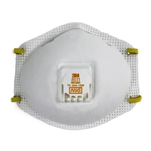 3M 54343 Molded Cup Particulate Respirator, Standard, N95 Filter Class, NIOSH Approved (Y/N): Yes