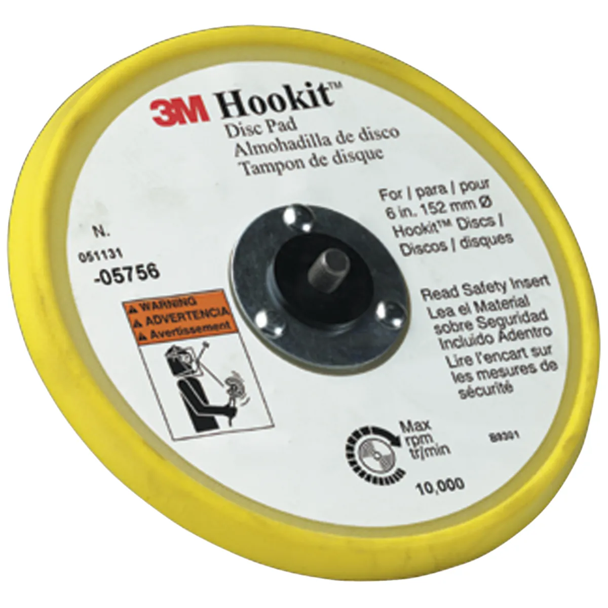 3M 6" HOOKIT LOW PROFILE DISC PAD