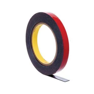 3M 06392 Acrylic Plus Series High Bond Premium Automotive Attachment Tape, 10 yd x 1/2 in, 1.52 mm THK, Black