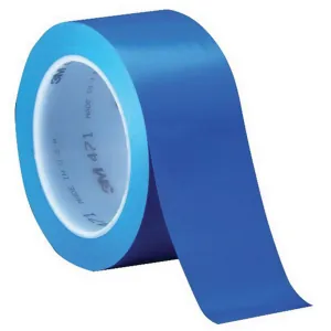 3M 68845 471 Series Fine Line Masking Tape, 36 yd x 1/4 in, 5.2 mil THK, Blue