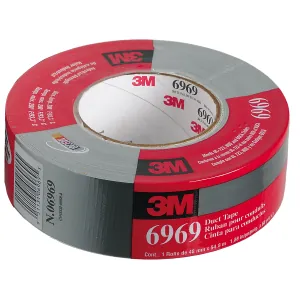 3M DUCT TAPE HIGHLAND CLOTH 2" X 60 YDS SILVER