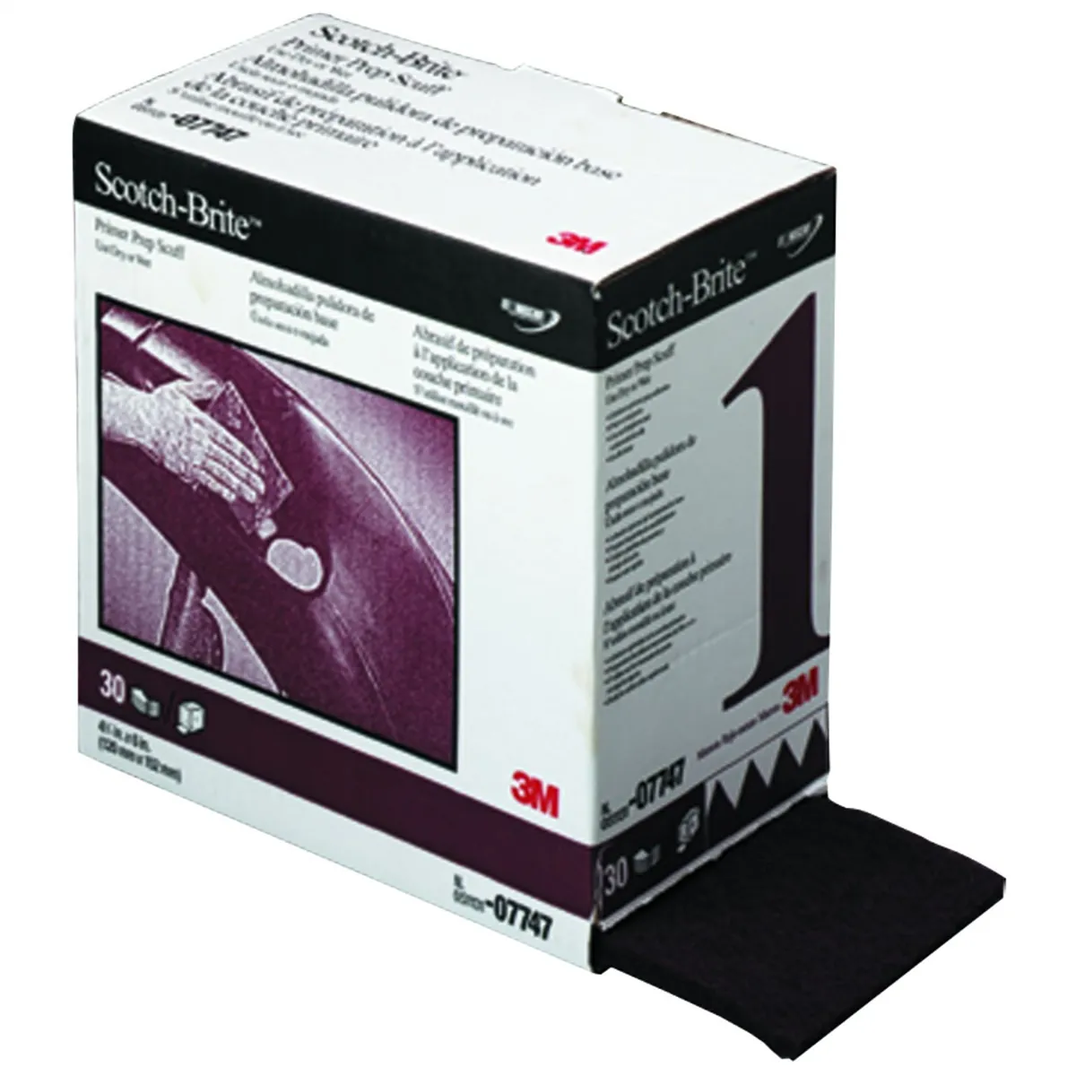 3M PRIMER PREP SCUFF- 4.75" X 15' MAROON 3/CASE