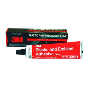 3M ADHESIVE PLASTIC AND EMBLEM CLEAR 5OZ TUBE