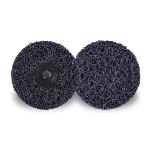 3M Scotch-Brite Roloc 89496 XO-DR Clean and Strip Disc, 3 in Dia, Extra Coarse Grade, TR Attachment, Purple