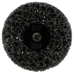 3M Scotch-Brite Roloc 89498 CR-DH Coating Removal Disc, 3 in Dia, Extra Coarse Grade, TR Attachment, Black