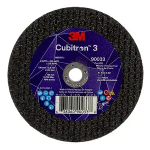3M 4" x .035" x 3/8" CUBITRON CUTOFF WHEEL